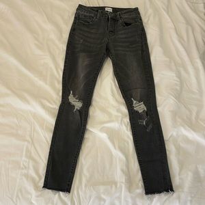 Vici Distressed Black Skinny Jeans